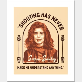 Susan Sontag Portrait and Quote Posters and Art